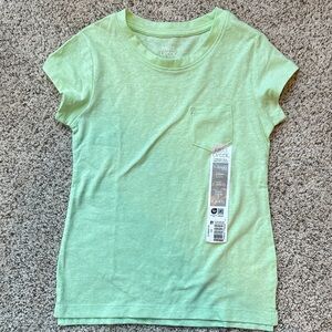 NWT Falls Creek  Light Green Short Sleeve Girls Tee size small 6-6x